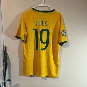 Brazil National Soccer Team Hulk #19 Jersey, Men’s S